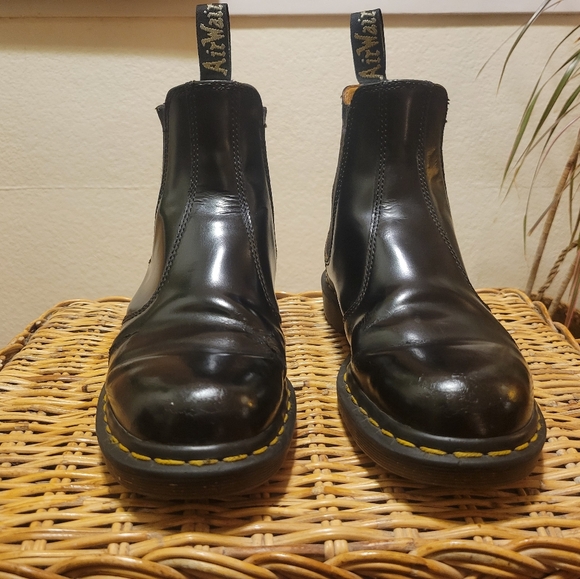 2976 vintage Dr. Marten made in England Chelsea boots -black size M8/W9 - Picture 4 of 14